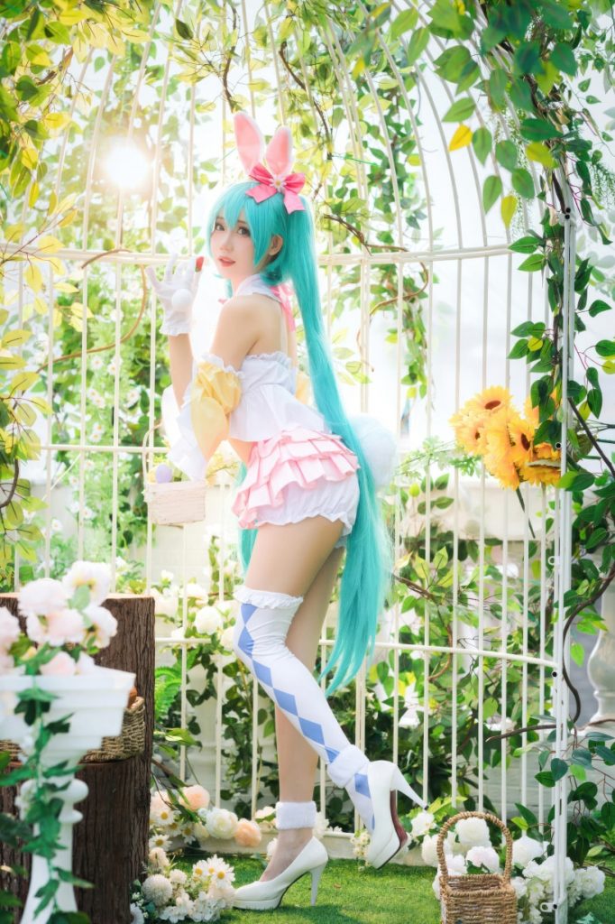 焖焖碳 初音未来复活节兔子[22P-162MB]-森女部落