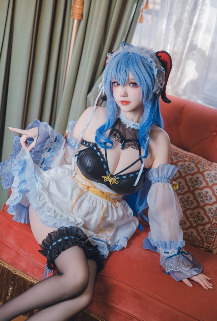 雪晴Astra 原神 甘雨 女仆[31P1V-763MB]-森女部落